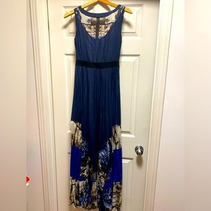 BCBG long pleated dress